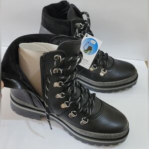 Eric Michael Black Leather Cynthia Women's‎ Boots